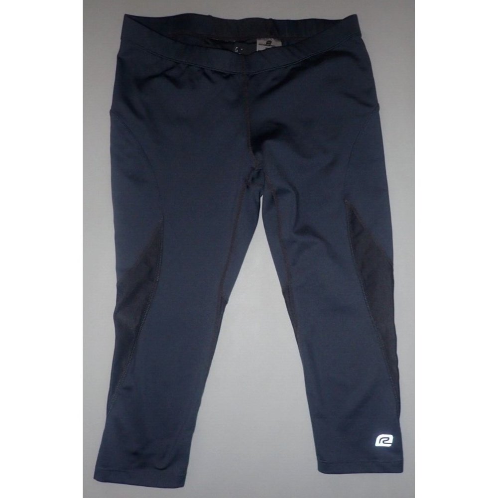 Roadrunner Sports Gray Capri Leggings Women M Pro Velocity Running‎ Pants Yoga